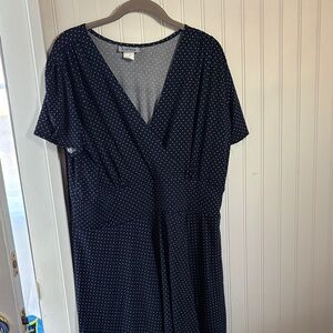 Karina dress polka dot blue xxl